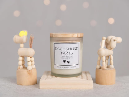 Pug Gifts & Decor, Dog Mom Gifts for Women, Dog Farts Candle, Pet Friendly Lavender Scented Candle