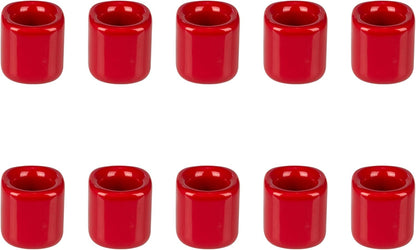 Mega Candles 5 pcs Black 1/2 Inch Diameter Ceramic Chime Ritual Spell Candle Holders, Great for Casting Chimes, Meditation, Rituals, Spells, Vigil, Witchcraft, Wiccan Supplies