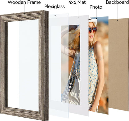Vittanly 11x14 Picture Frame, Display Pictures 8x10 with Mat or 11x14 without Mat, Photo Frame for Wall Mounting, Black, 1 Pack - Colors B
