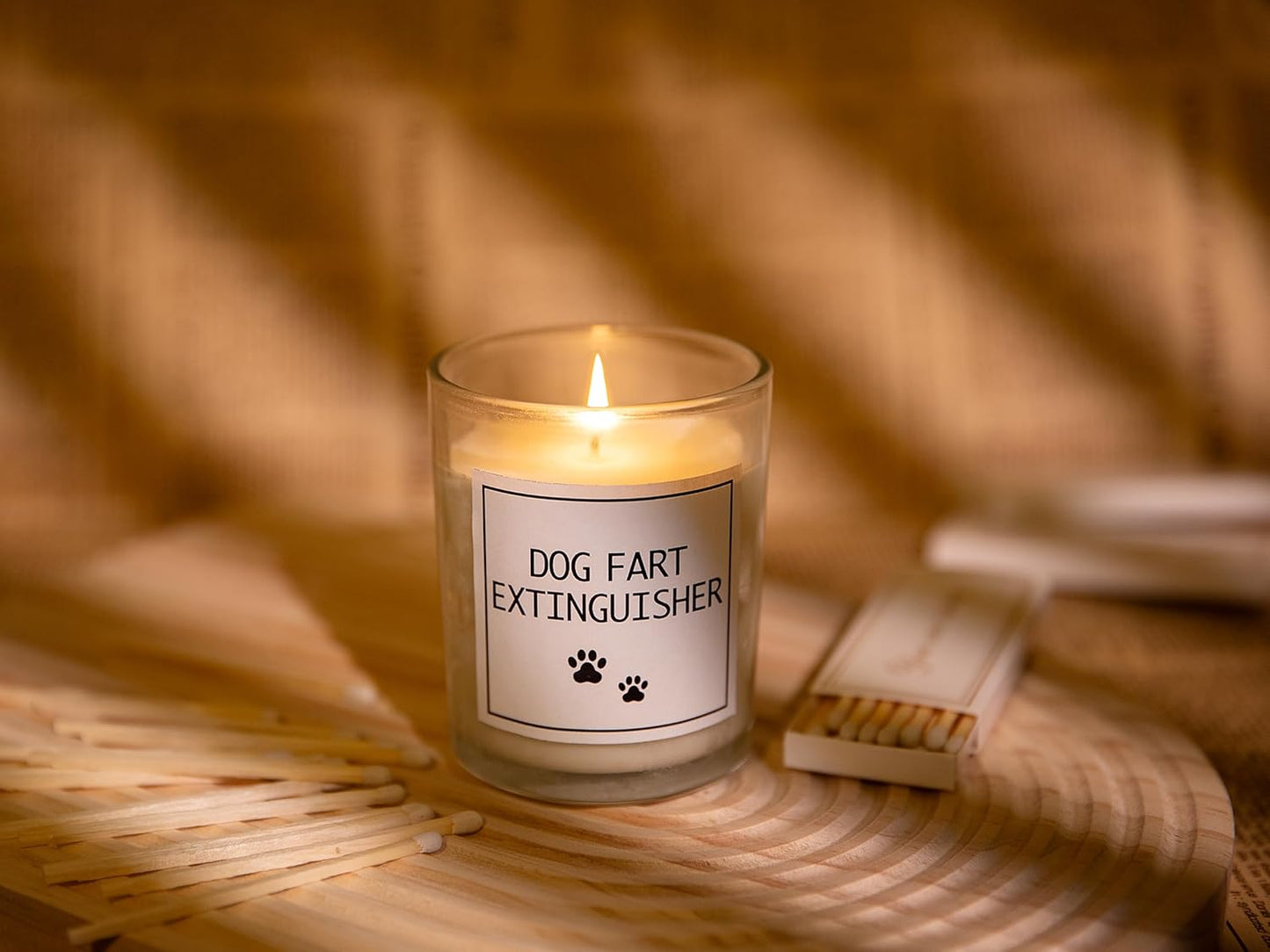 Pug Gifts & Decor, Dog Mom Gifts for Women, Dog Farts Candle, Pet Friendly Lavender Scented Candle
