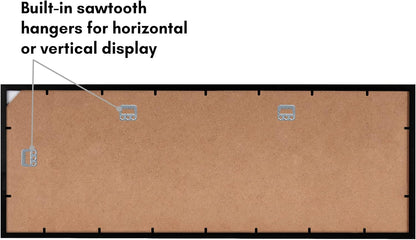 Americanflat 12x18 Poster Frame with Shatter-Resistant Glass - Signature Collection - Gallery-Style Frames Made of Engineered Wood - Photo Frame for Wall Display - Black - Colors B