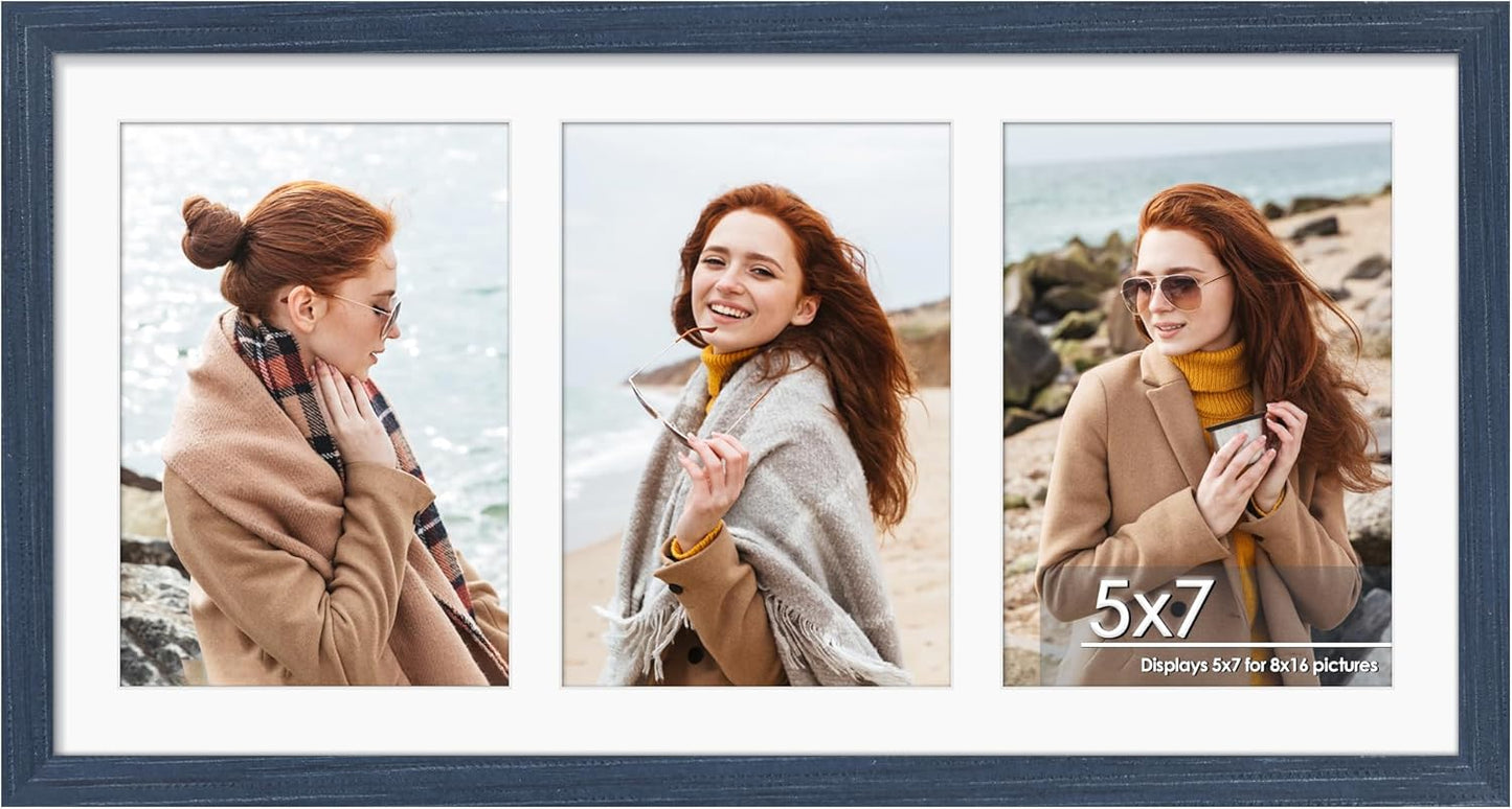 DUENPY 14x26 Collage Picture Frame 4x6 Collage Picture Frame Displays Twelve 4x6 inch Photos Available Horizontal Wall Mounting Display and Vertical Black - Colors B
