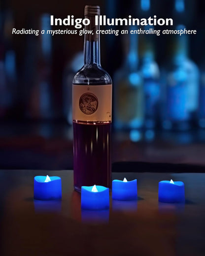 Homemory 24Pcs Flickering Flameless Candle Battery Operated, 200+Hours Fake Electric LED Tea Lights for Votive, Centerpiece Table Decorations, Wedding, Aniversary, Halloween, Christmas