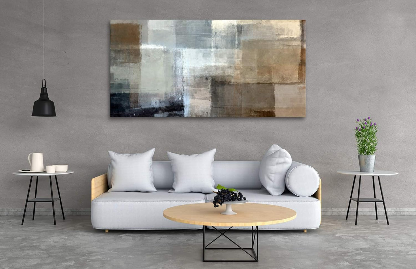Baisuart S02250 Canvas Prints Wall Art Beach Sunset Ocean Waves Nature Pictures Stretched Canvas Wooden Framed for living Room Bedroom and Office