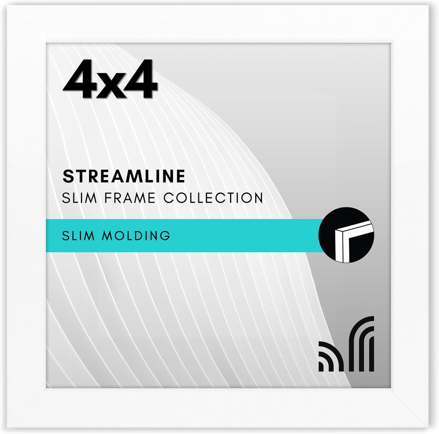 Americanflat 24x36 Poster Frame with Polished Plexiglass - Streamline Collection - Thin Border Picture Frame for Wall Display - Hanging Hardware Included - Black - Colors C