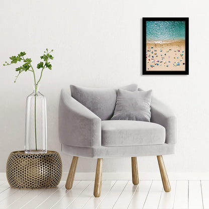 Americanflat 12x18 Poster Frame with Shatter-Resistant Glass - Signature Collection - Gallery-Style Frames Made of Engineered Wood - Photo Frame for Wall Display - Black - Colors B