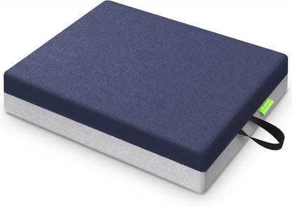 AUVON Ventilation Seat Cushion with Innovation Heat Dissipation Design, Anti-bedsore Wheelchair Cushion with Supportive Memory Foam, Waterproof & Anti-slip Cover, Improve Lower Back & Tailbone Comfort