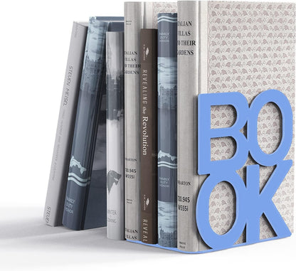Book Ends,BookEnds Supports for Bookrack Desk,Bookend are Used for Books, Unique Appearance Design,Heavy Duty