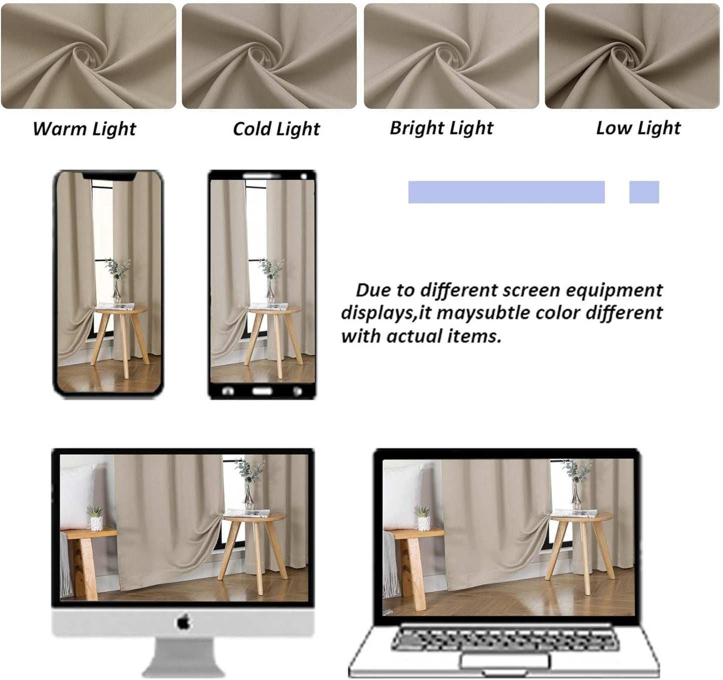 Simplebrand Ava Sage Green Blackout Curtains for Bedroom 63 Inch Length 2 Panels Set, Solid Thermal Insulated Energy Saving Rod Pocket Window Treatment Curtains Blackout Drapes, W40 x L63 Inch, Sage - Colors B
