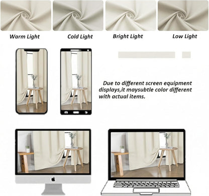 Simplebrand Ava Sage Green Blackout Curtains for Bedroom 63 Inch Length 2 Panels Set, Solid Thermal Insulated Energy Saving Rod Pocket Window Treatment Curtains Blackout Drapes, W40 x L63 Inch, Sage - Colors B