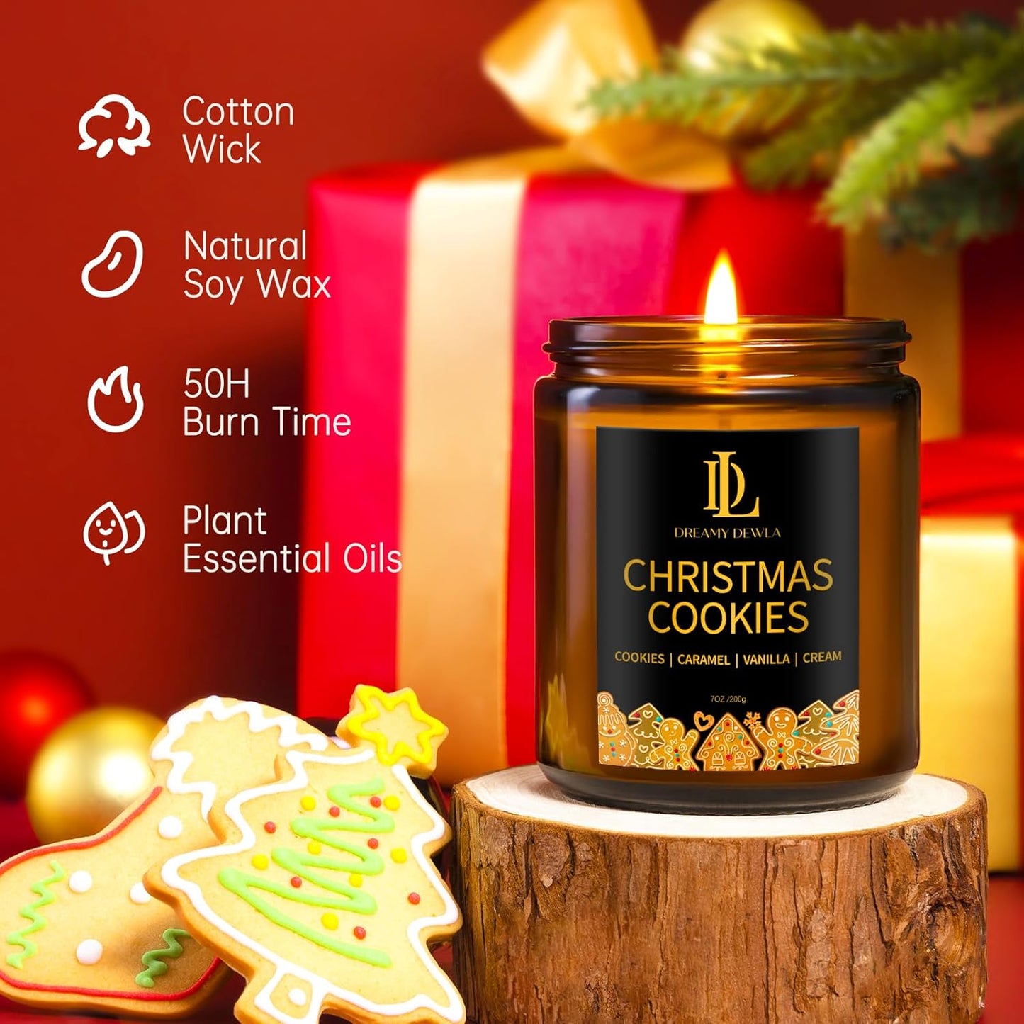 Scented Candles Set, 4 Pack Soy Candles for Home Scented, Candle Gifts for Men Women, Scents of Pineapple Cocktail/Coconut Vanilla/Pink Sands/Bahamian Breeze