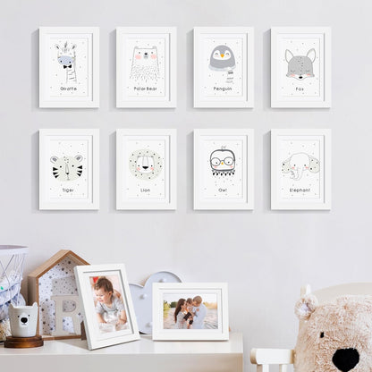 upsimples 5x7 Picture Frame Set of 10, Display Pictures 4x6 with Mat or 5x7 Without, Multi Photo Frames Collage for Wall or Tabletop Display, Black