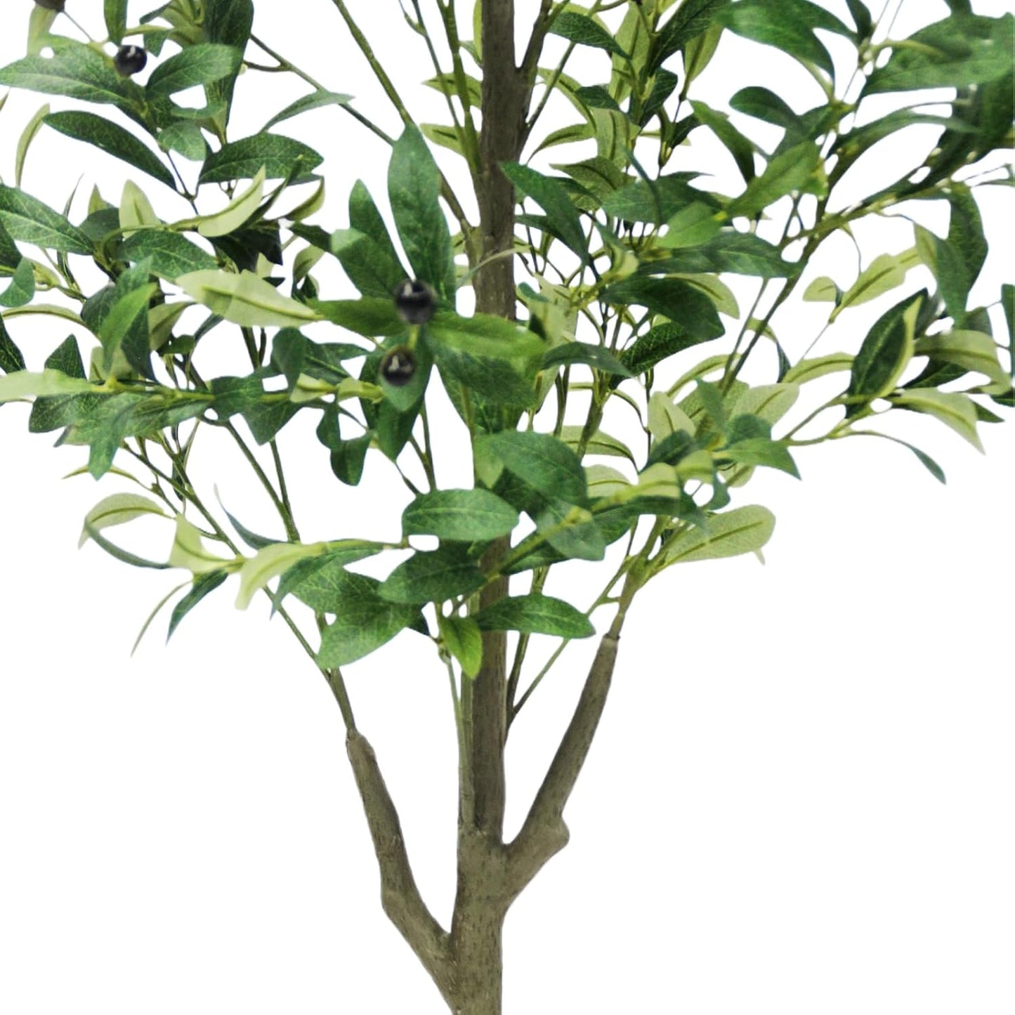5FT Artificial Olive Tree with Fruits, Faux Potted Olive Tree with Realistic Lifelike Leaves & Trunk, Easy Assembly for Indoor Outdoor Home Office Decor