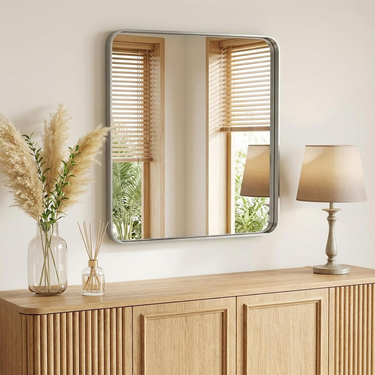 NEWBULIG Gold Round Wall Mirror 36 Inch, Bathroom Mirrors for Over Sink, Wall Decor for Bathroom, Entryway, Bedroom, Vanity