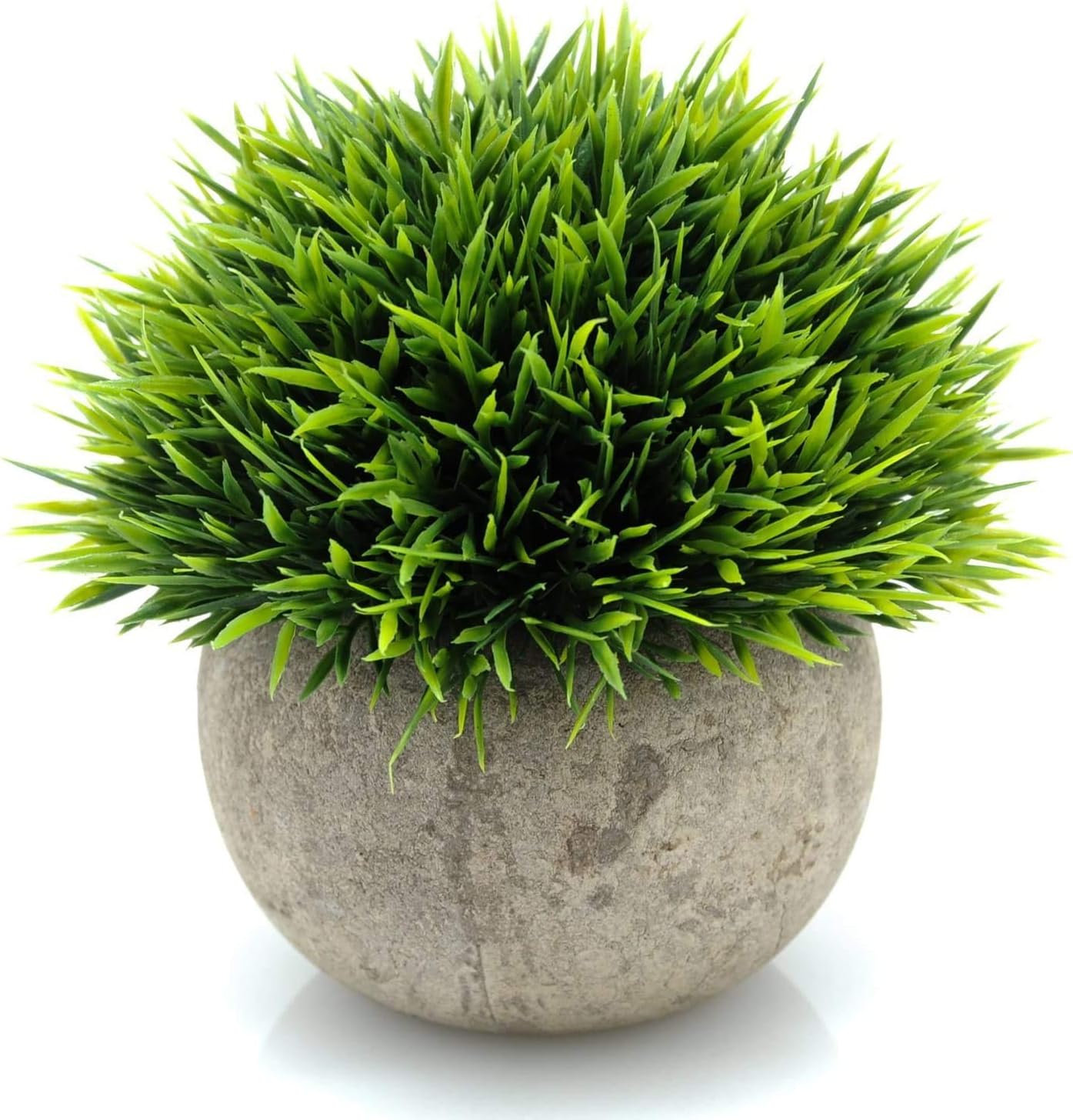 Velener Mini Sage Green Potted Boxwood Topiary Artificial Plants for Home Decor Indoor, Farmhouse House Plant Office Small Desk Shelf Apartment Coffee Bar Bathroom Decor Guest Room, Small Fake Plant