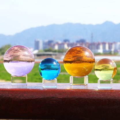 LONGWIN 50mm(2 inch) K9 Photography Solid Crystal Glass Ball Sphere with Free Stand Suncatcher (Clear)