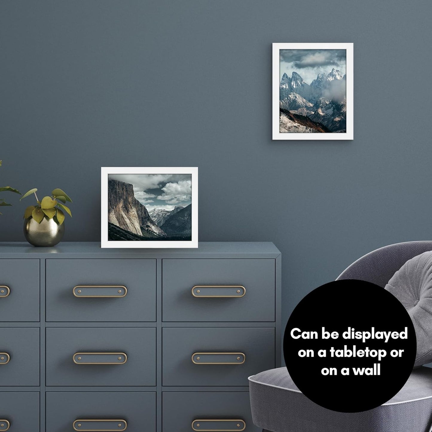 Americanflat 12x18 Poster Frame with Shatter-Resistant Glass - Signature Collection - Gallery-Style Frames Made of Engineered Wood - Photo Frame for Wall Display - Black - Colors B