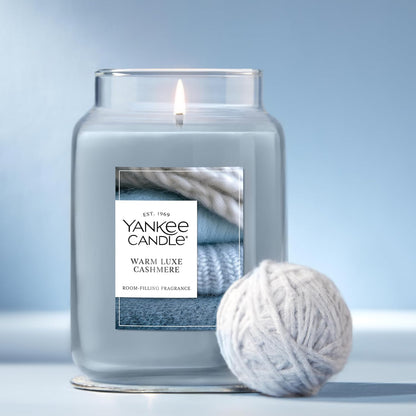 Yankee Candle Sage & Citrus, Scented Candle, 22oz Large Jar with up to 150 Hour Burn Time, Giftable, Birthdays