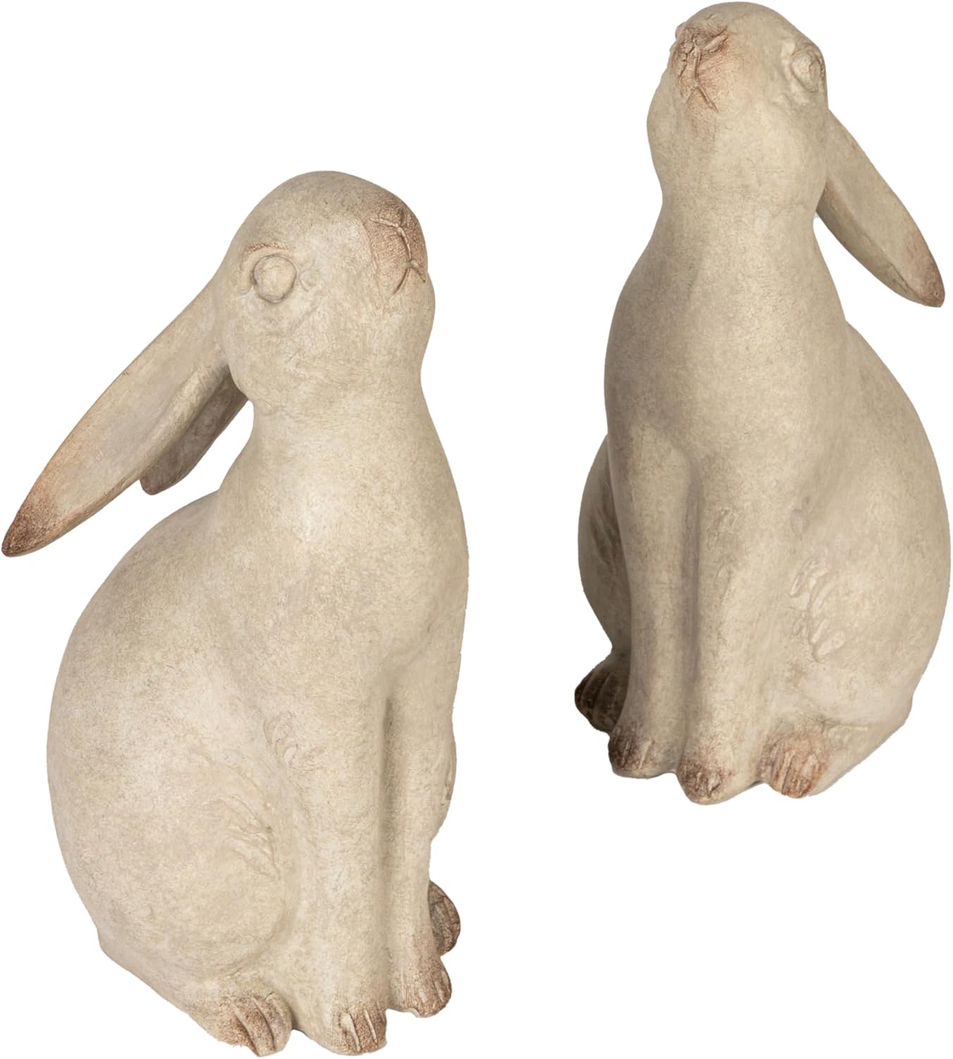 Creative Co-Op Decorative Resin Rabbit Bookends, Bronze, Set of 2
