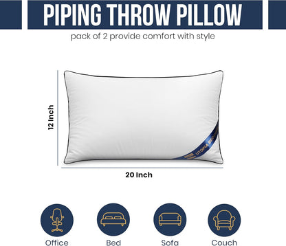 Utopia Bedding Throw Pillow Inserts (Pack of 4, White), 18 x 18 Inches Decorative Indoor Pillows for Sofa, Bed, Couch, Cushion Sham Stuffer