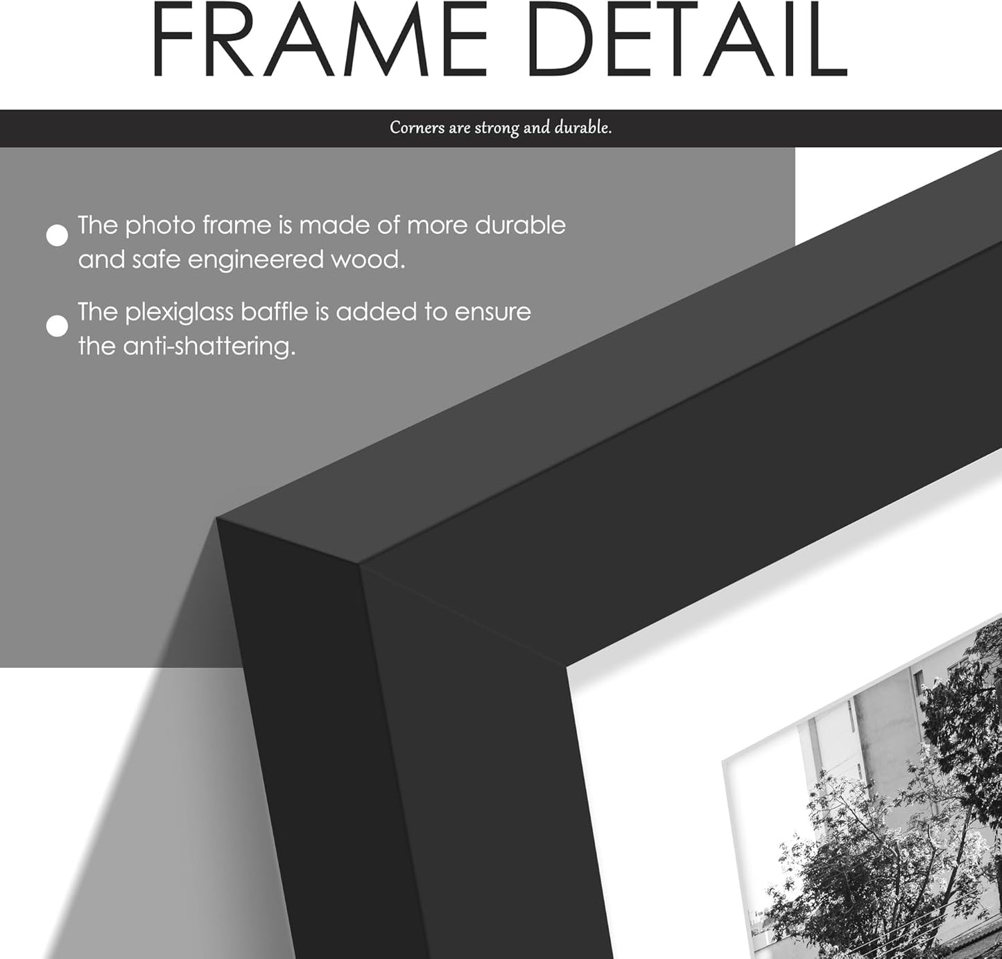 DUENPY 14x26 Collage Picture Frame 4x6 Collage Picture Frame Displays Twelve 4x6 inch Photos Available Horizontal Wall Mounting Display and Vertical Black - Colors B