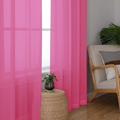 OWENIE Sheer Curtains 84 inches Long 2 Panels Set for Living Room/Bedroom, Rod Pocket Voile Sheer Panel Drapes, White, 2pcs, Each 42" W x 84" L - Colors B