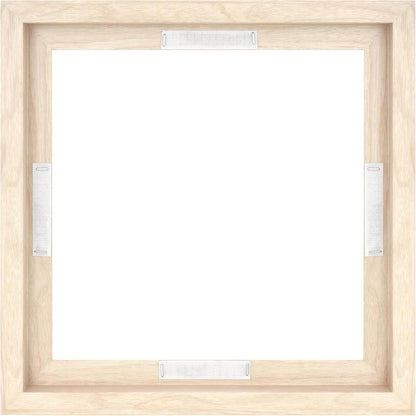 MCS Canvas Float Frames 8x10 Frame, Black Frame for Finished Canvases, Vertical & Horizontal Wall Hanging Frame with Adhesive for Canvas Paintings (1-Pack)