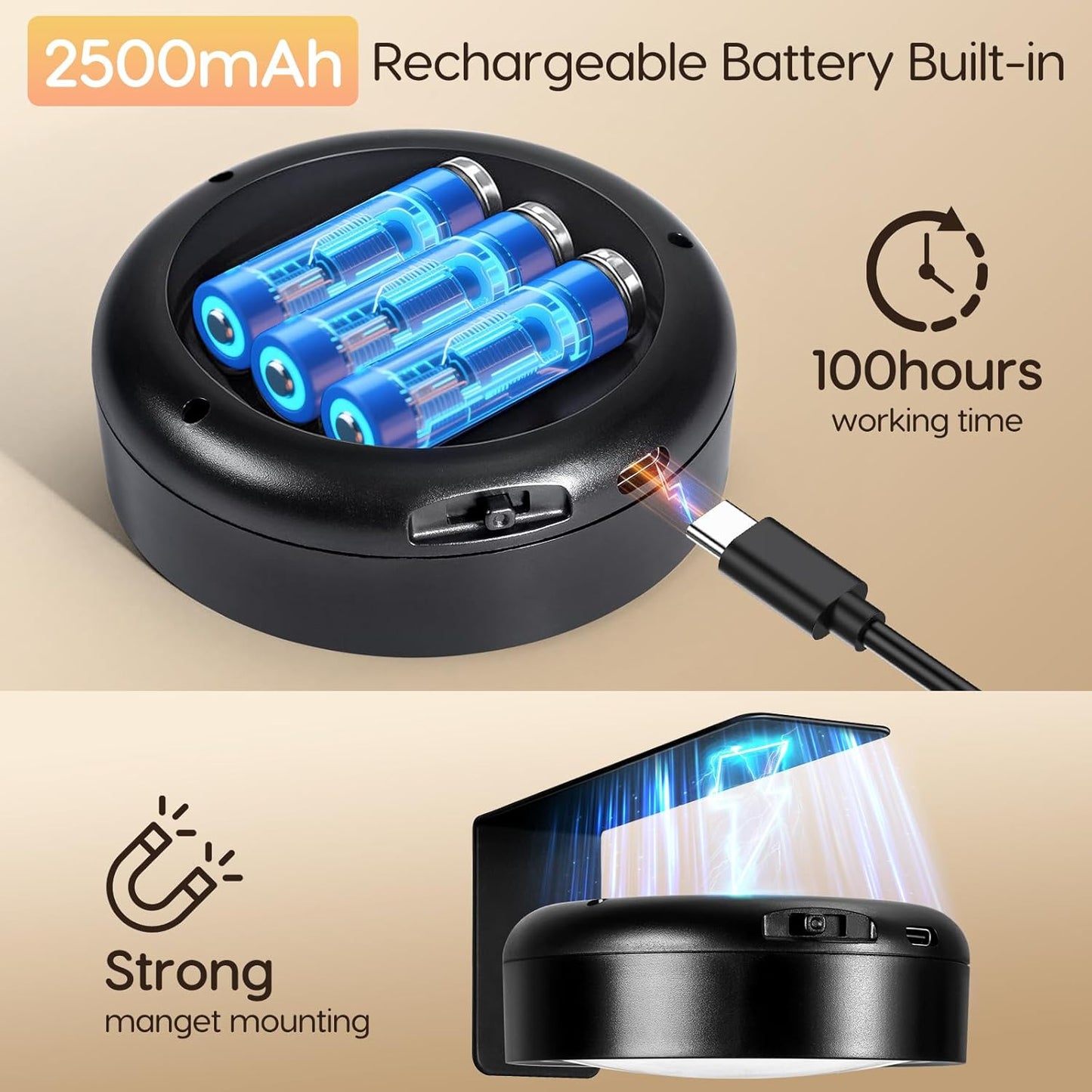 Arixinks 3PACK Picture Light Battery Operated with Remote, Painting Light for Wall Art with 3 Lighting Colors Dimmable, LED Art Display Accent Light on Wall for Poster Dartboard Frame Portrait Black