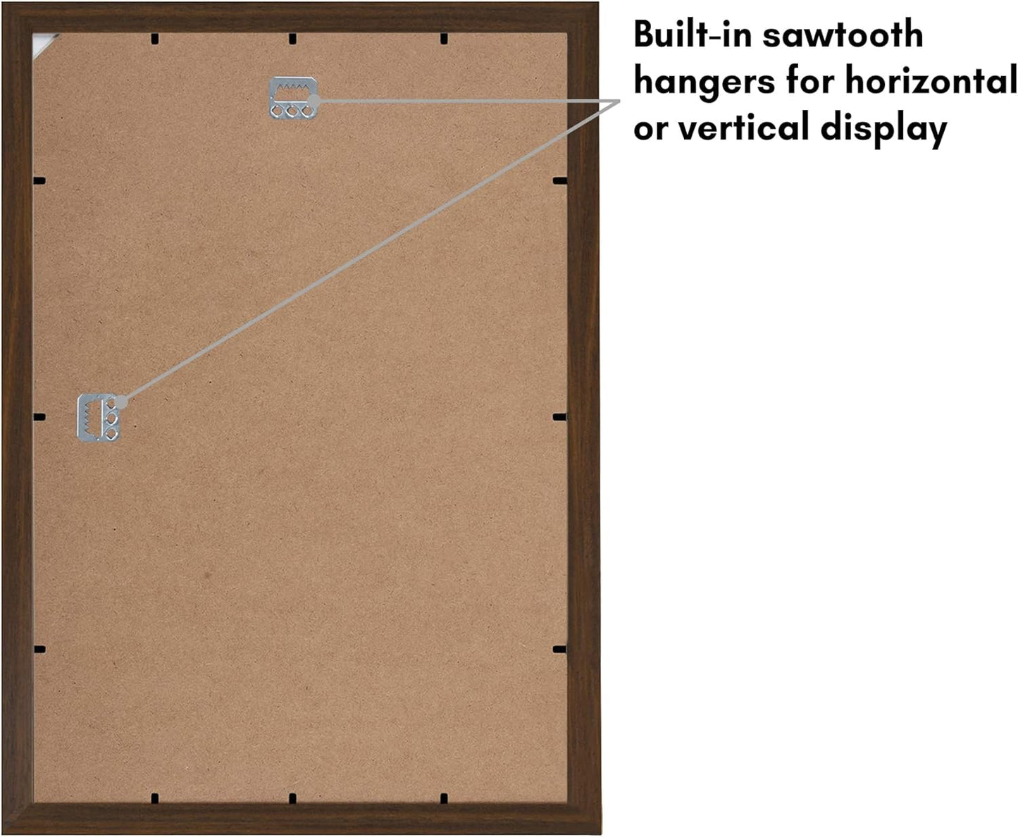 Americanflat 12x18 Poster Frame with Shatter-Resistant Glass - Signature Collection - Gallery-Style Frames Made of Engineered Wood - Photo Frame for Wall Display - Black - Colors B