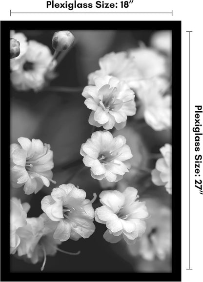 Americanflat 16x20 Picture Frame with Polished Plexiglass - Black Picture Frame - Wide Photo Frames Made of Engineered Wood for Vertical or Horizontal Wall Display - Epic Collection - Black - Colors A