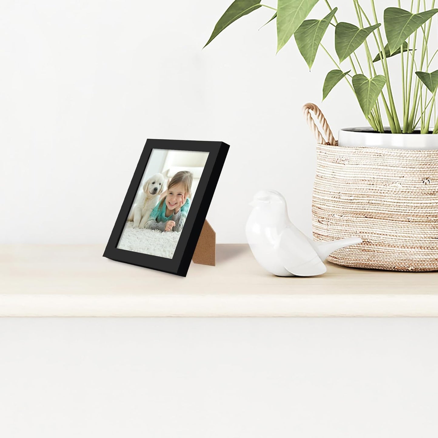 Americanflat 24x36 Poster Frame with Polished Plexiglass - Streamline Collection - Thin Border Picture Frame for Wall Display - Hanging Hardware Included - Black - Colors B