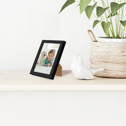 Americanflat 24x36 Poster Frame with Polished Plexiglass - Streamline Collection - Thin Border Picture Frame for Wall Display - Hanging Hardware Included - Black - Colors B