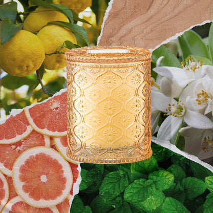 LA JOLIE MUSE Santal Rose Scented Candle – Saffron, Rose & Leather | 6 oz Natural Soy Wax | 40 Hours Clean Burn | Self Care Gifts for Women | Elegant Home Decor