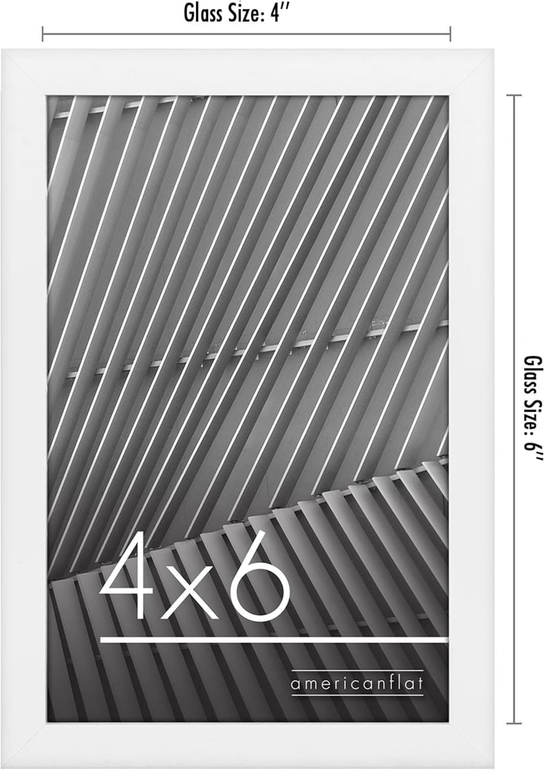 Americanflat 24x36 Poster Frame with Polished Plexiglass - Streamline Collection - Thin Border Picture Frame for Wall Display - Hanging Hardware Included - Black - Colors A