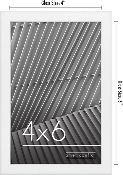 Americanflat 24x36 Poster Frame with Polished Plexiglass - Streamline Collection - Thin Border Picture Frame for Wall Display - Hanging Hardware Included - Black - Colors A