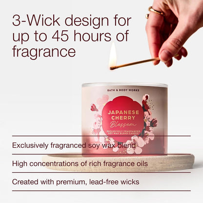 Bath & Body Works Mahogany Teakwood Intense 3-Wick Candle - Scented Candle for At-Home Use - Long-Lasting, Room-Filling Fragrance - High Fragrance Oil Concentration - Soy Wax Blend