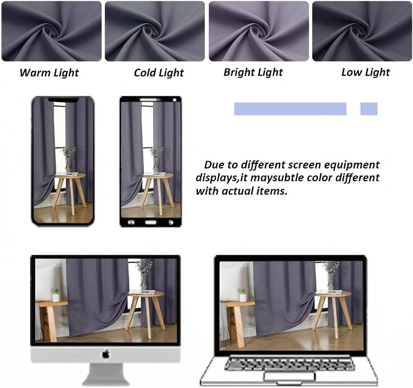 Simplebrand Ava Sage Green Blackout Curtains for Bedroom 63 Inch Length 2 Panels Set, Solid Thermal Insulated Energy Saving Rod Pocket Window Treatment Curtains Blackout Drapes, W40 x L63 Inch, Sage - Colors A