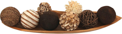 ANDALUCA Natural Tones Vase & Bowl Filler Decorative Balls (Natural Orbs)
