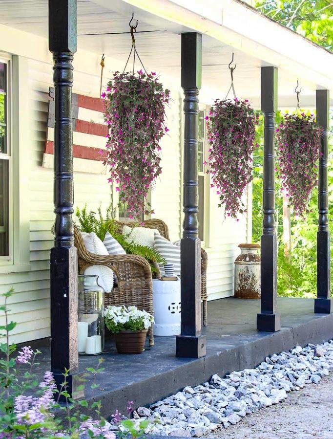 RECUTMS Artificial Hanging Plants Fake Hanging Plant Faux Eucalyptus Leaf Greenery Vine Outdoor UV Resistant Plastic Plants Home Garden Wedding Party Indoor Outdoor Decorations(White)