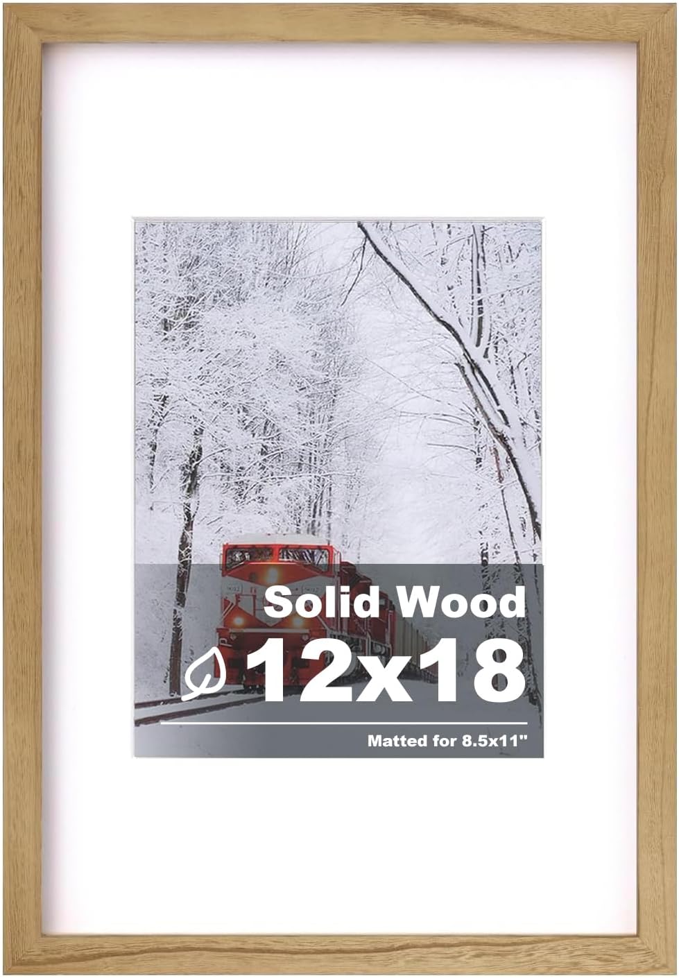 Egofine 12x16 Picture Frame Black, Covered by Plexiglass Made of Solid Wood, Display Pictures 9x12 and 11x14 with Mat or 12x16 Without Mat, for Wall Mounting Photo Frame - Colors A