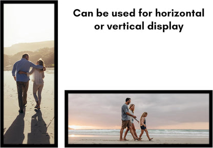 Americanflat 16x20 Picture Frame with Polished Plexiglass - Black Picture Frame - Wide Photo Frames Made of Engineered Wood for Vertical or Horizontal Wall Display - Epic Collection - Black - Colors B