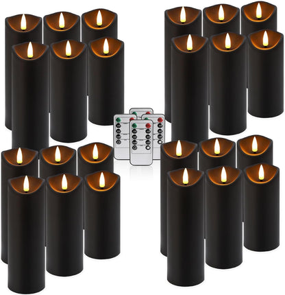 48- Pack of 3 Sizes of LED Flameless Candles.This Candle is Suitable for café, Fancy Restaurant, Bookstore and Other Scenes to Create a Relaxing and Romantic Atmosphere.