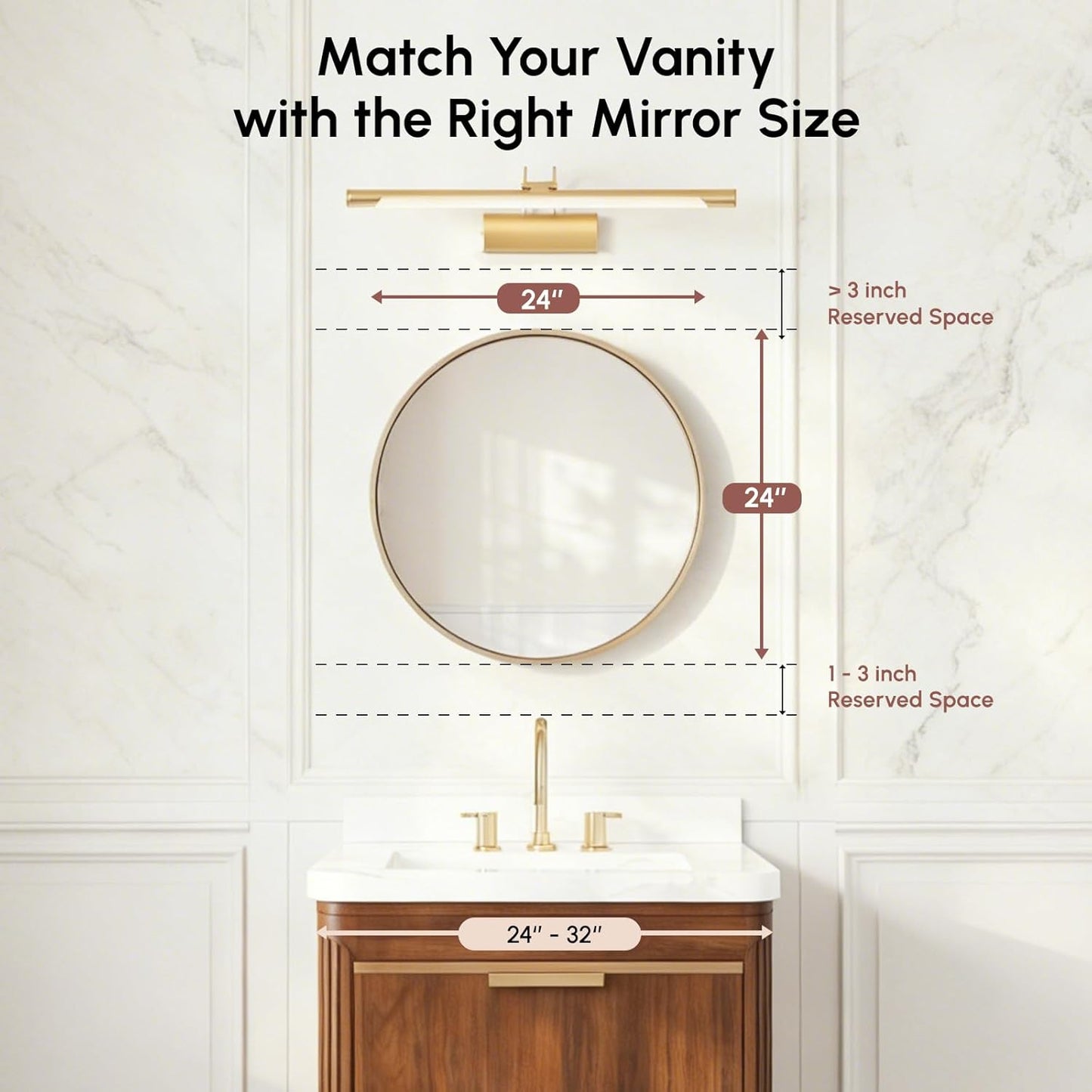 USHOWER Bathroom Mirrors for Over Sink, 36 Inch Circle Mirror with Metal Frame, Black Wall Mirror for Vanity, Entryway, Living Room, Hallway and Bedroom Decor
