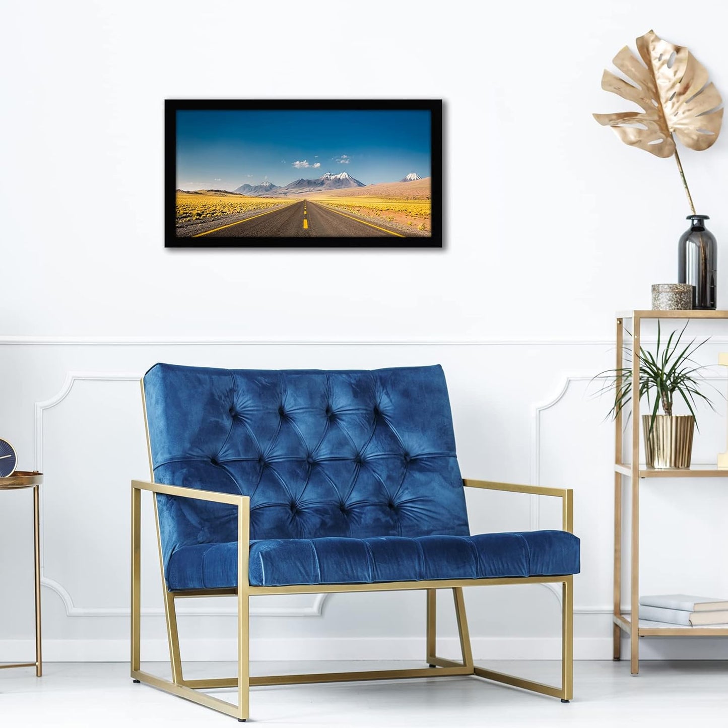 Americanflat 12x18 Poster Frame with Shatter-Resistant Glass - Signature Collection - Gallery-Style Frames Made of Engineered Wood - Photo Frame for Wall Display - Black - Colors B