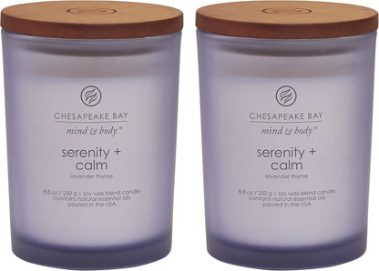 Chesapeake Bay Candle PT40886 Scented Candle Awaken + Invigorate (Lemongrass Eucalyptus) Medium Green Home Décor