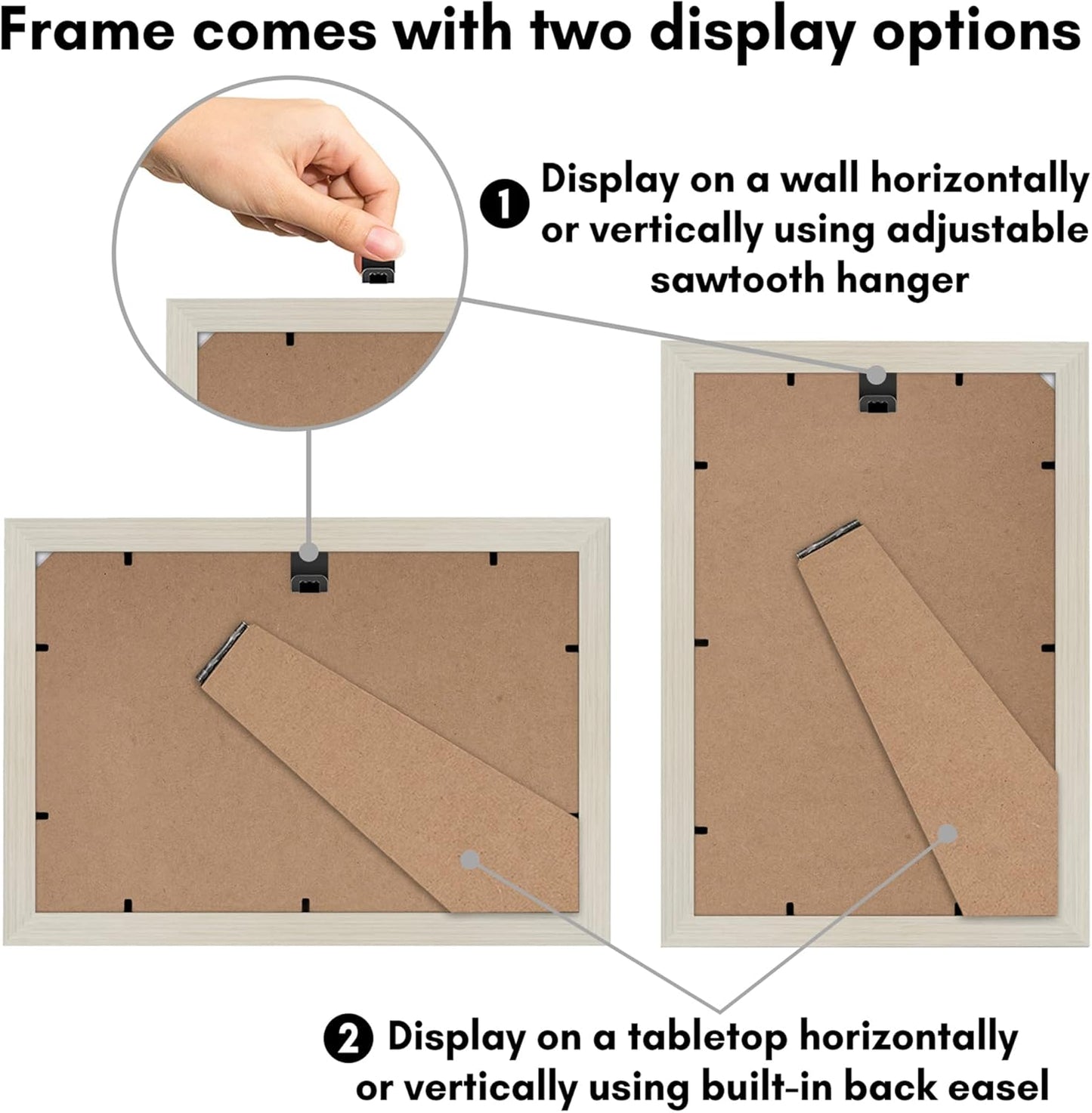 Americanflat 12x18 Poster Frame with Shatter-Resistant Glass - Signature Collection - Gallery-Style Frames Made of Engineered Wood - Photo Frame for Wall Display - Black - Colors A