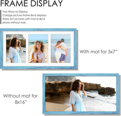 DUENPY 14x26 Collage Picture Frame 4x6 Collage Picture Frame Displays Twelve 4x6 inch Photos Available Horizontal Wall Mounting Display and Vertical Black - Colors B