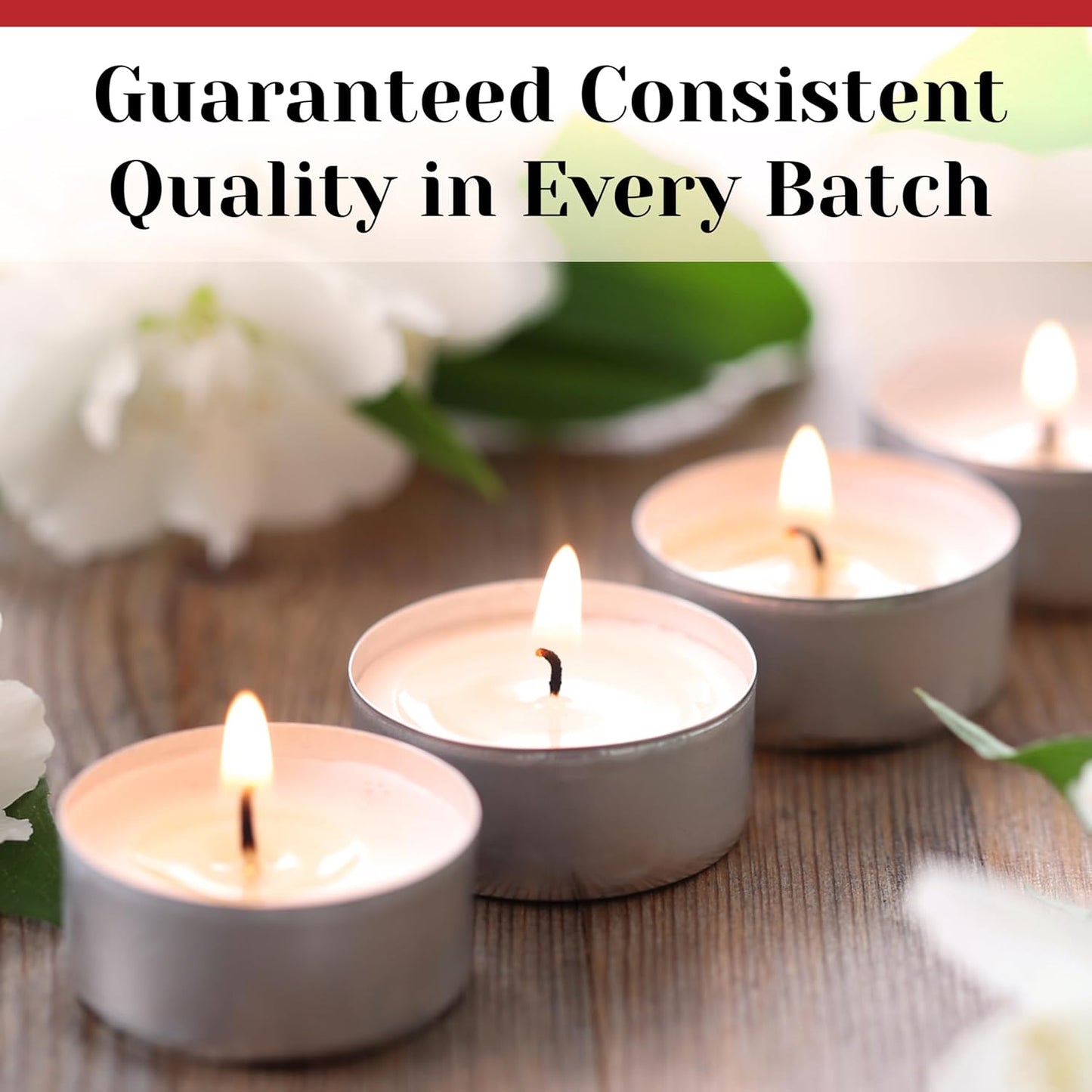 500 Pack Tealight Candles in Metal Cups - Clean, White Unscented Tealight Candles with 3 Hour Long Burning Time for Romantic Dinner, Weddings, Spa & Hotels