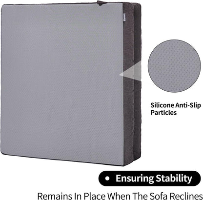 Recliner Cushions for Elderly, 20x20x5 Inch Thick Chair Cushion Patent Design Soft Tufted Dual Layer Booster Seat Cushions for Seniors Recliner Risers Taupe 1P