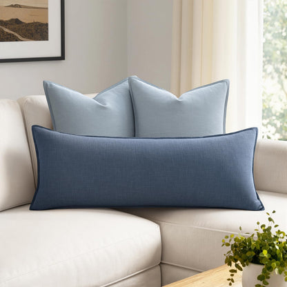MIULEE Decorative Long Lumbar Throw Pillow Cover for Bed 14x36 Natural Beige Boho Farmhouse Neutral Couch Pillowcase Pack of 1 Accent Modern Sofa Cushion Livingroom Home Decor (Covers Only)